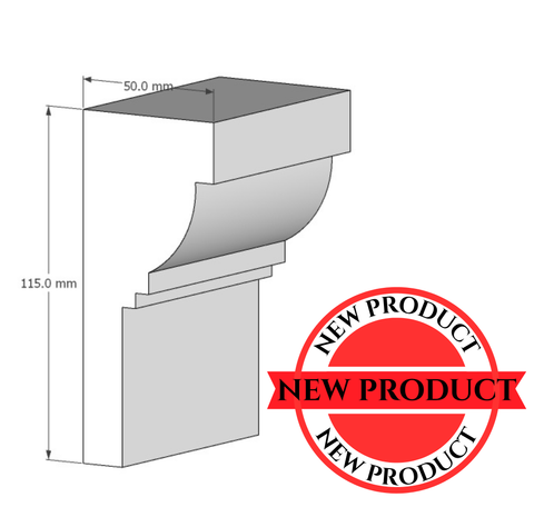 Decorative Exterior Moulding : 115x50 Profile M11550