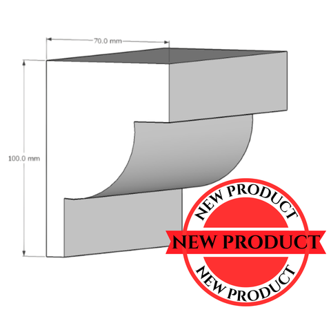 Decorative Exterior Moulding : 100x70 Profile OI546