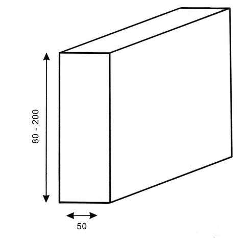 50mm Flat Exterior Window Bands