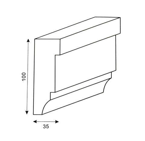 Architectural polystyrene moulding